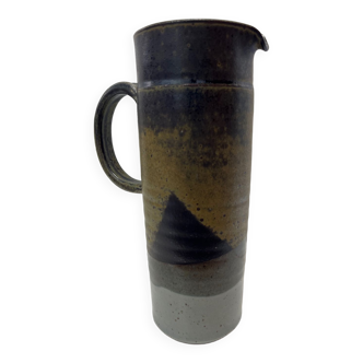 Enamelled stoneware pitcher by Fabien COMTE CIRCA 70