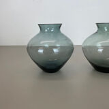 Vintage set of two heart vases turmaline by wilhelm wagenfeld for wmf, 1960s