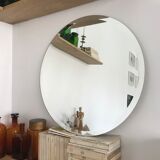 Beveled mirror round 60cm