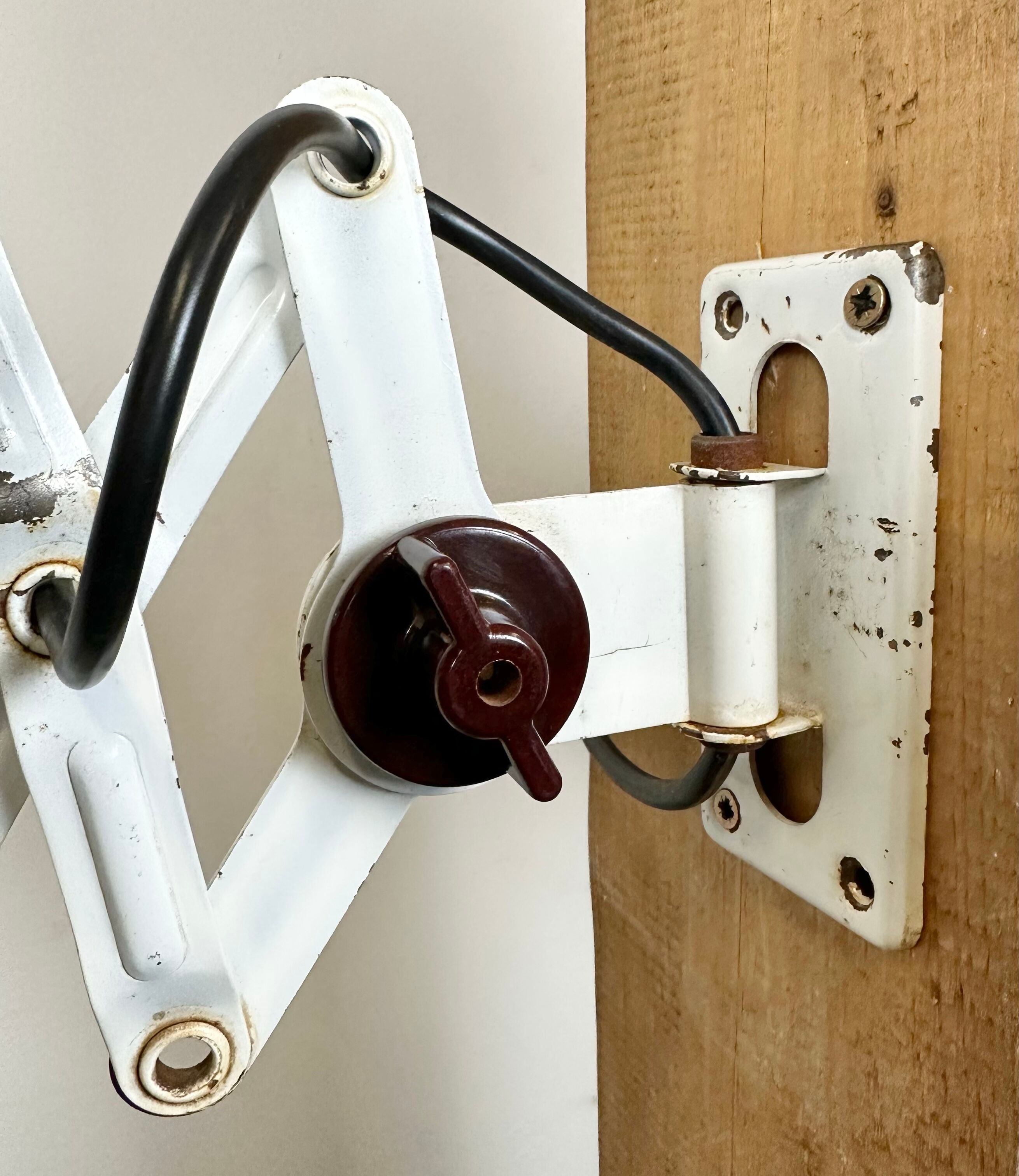 Industrial East German Scissor Lamp from VEB Zweckleuchtenbau Dresden, 1950s