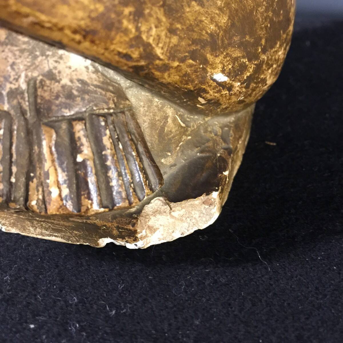 Workshop plaster "1930, Cubist Art Deco sculpture, draped nude woman