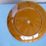 Cheese platter of Gien, vine leaves, 1960