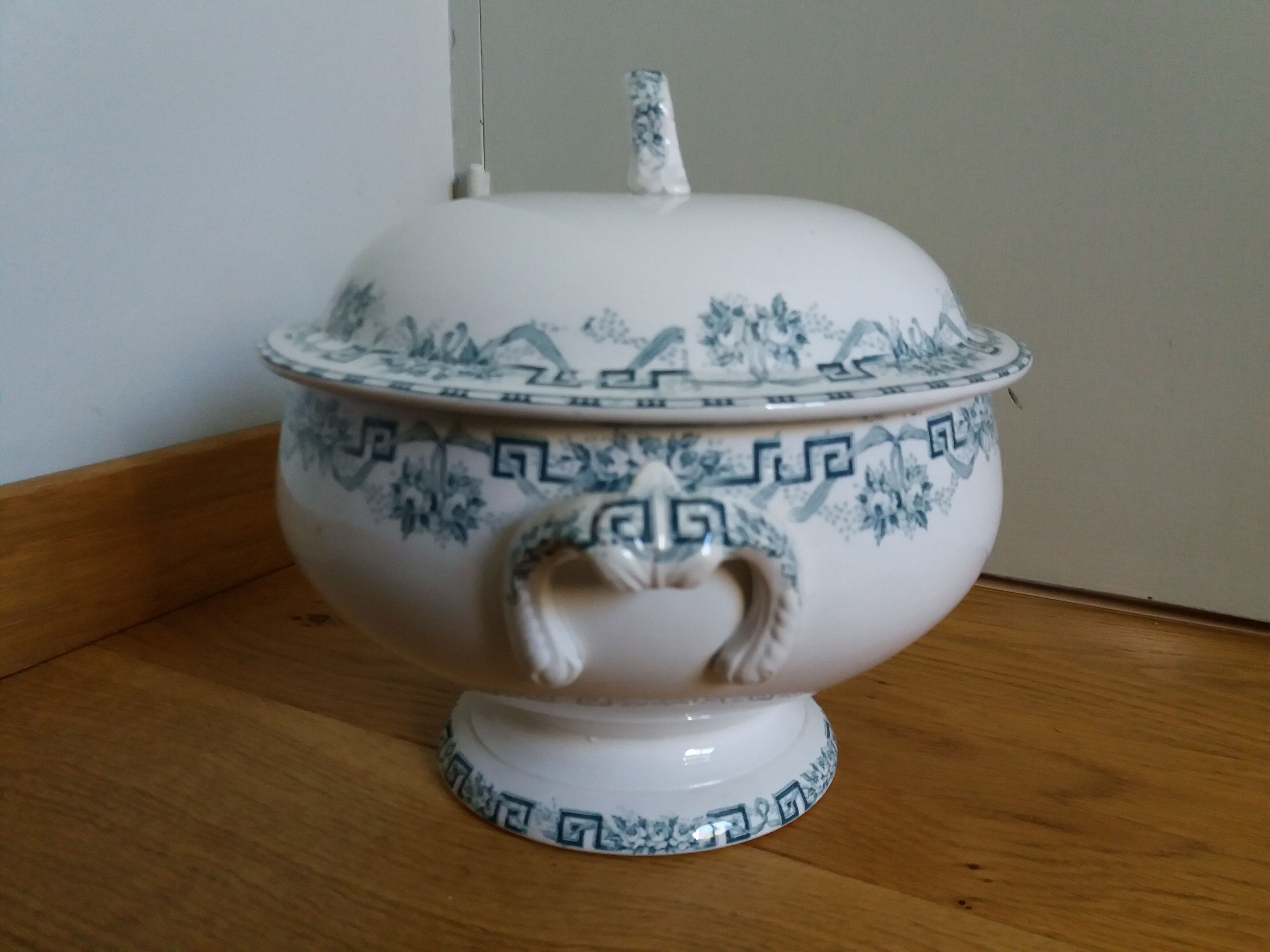 Iron Earth Soup Tureen Moulin des Loups and Hamage Athens Model