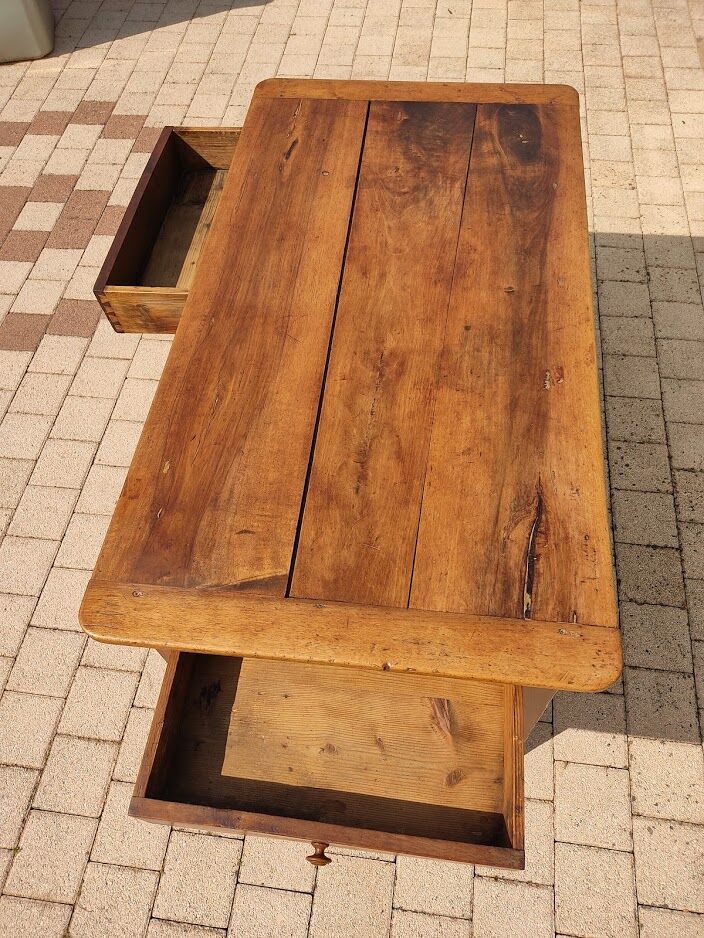 Farm table with drawers