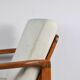 Original Baczyk Scandinavian armchair, 1960s, renovation, teak.