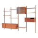 Wall unit with 4 modules by P. Cadovius