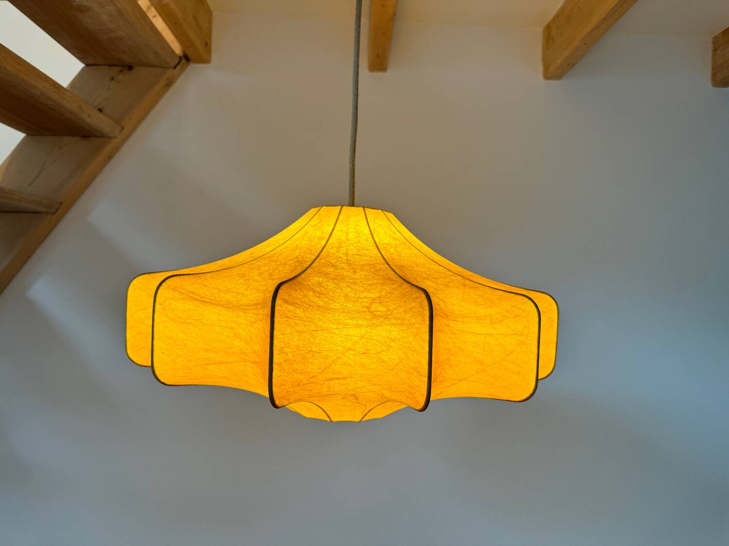 Large cocoon pendant light, 60s