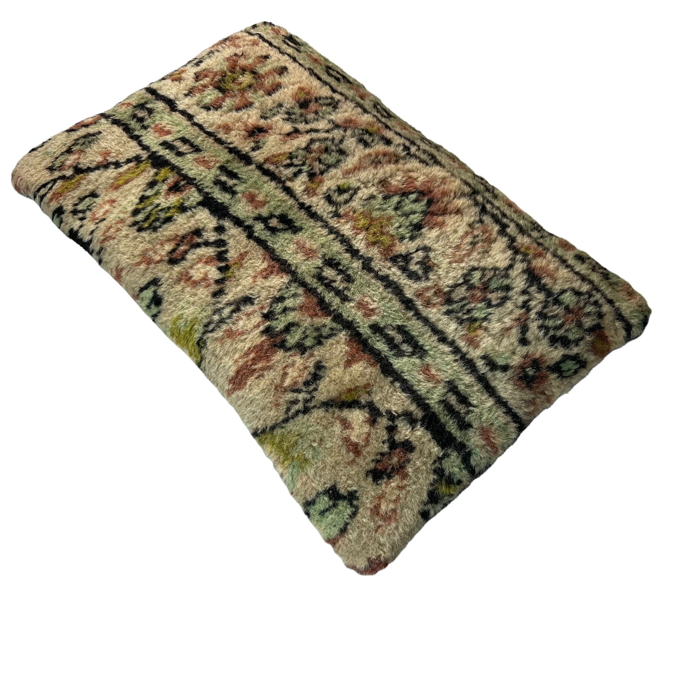 Vintage turkish rug cushion cover, 30 x 50 cm