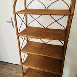 Rattan bookcase shelf