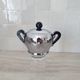 Sucrier collection "Bombé" inox 18/10 et bakélite par Alessi Alfra