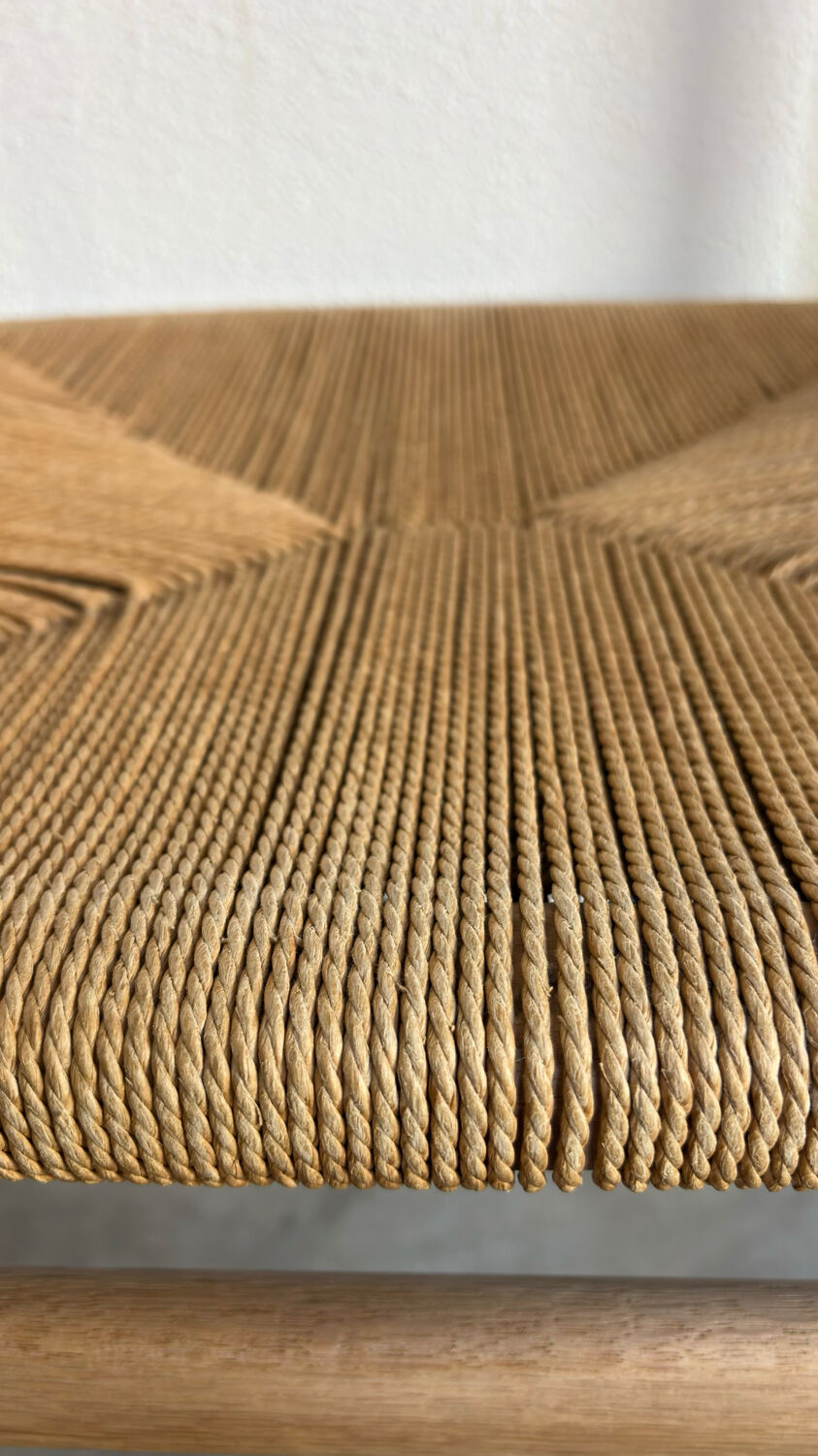 Set of 6 vintage papercord chairs Kurt Ostervig