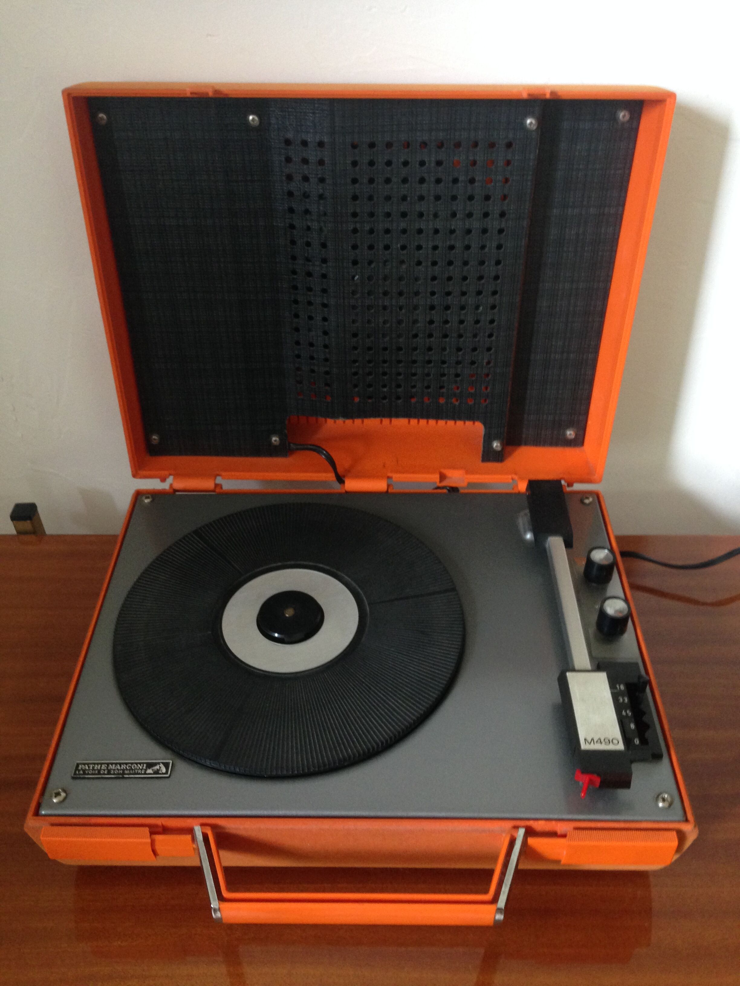 Platine vinyle, tourne disque Pathé Marconi années 70