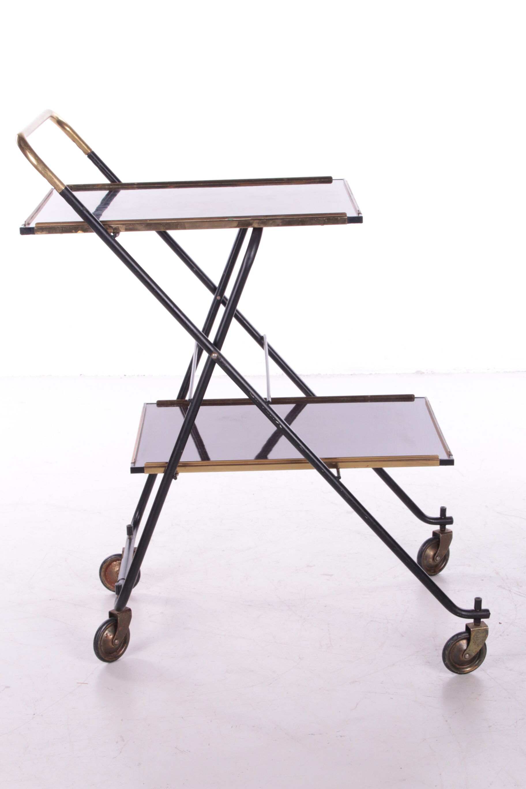 Vintage french serving trolley or drink cart, 1960