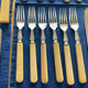 Vintage fish cutlery set - Silver - 12-piece set