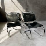 Set of 4 1970s Cantilever Chairs – in the style of Mies van der Rohe (MR10)