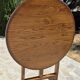 Petite table vigneronne ronde rabatable