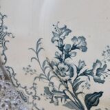 Round serving dish antique – Blue floral pattern – Weigelia model by Boch F