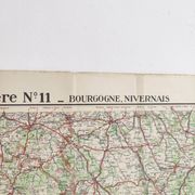 Carte ancienne Bourgogne édition Taride 1920