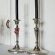 Elegant pair of candlesticks from the prestigious Spanish house Pedro Du.