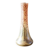 Legras enamelled glass soliflore vase