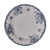 Round dish Clairefontaine iron earth model poppies