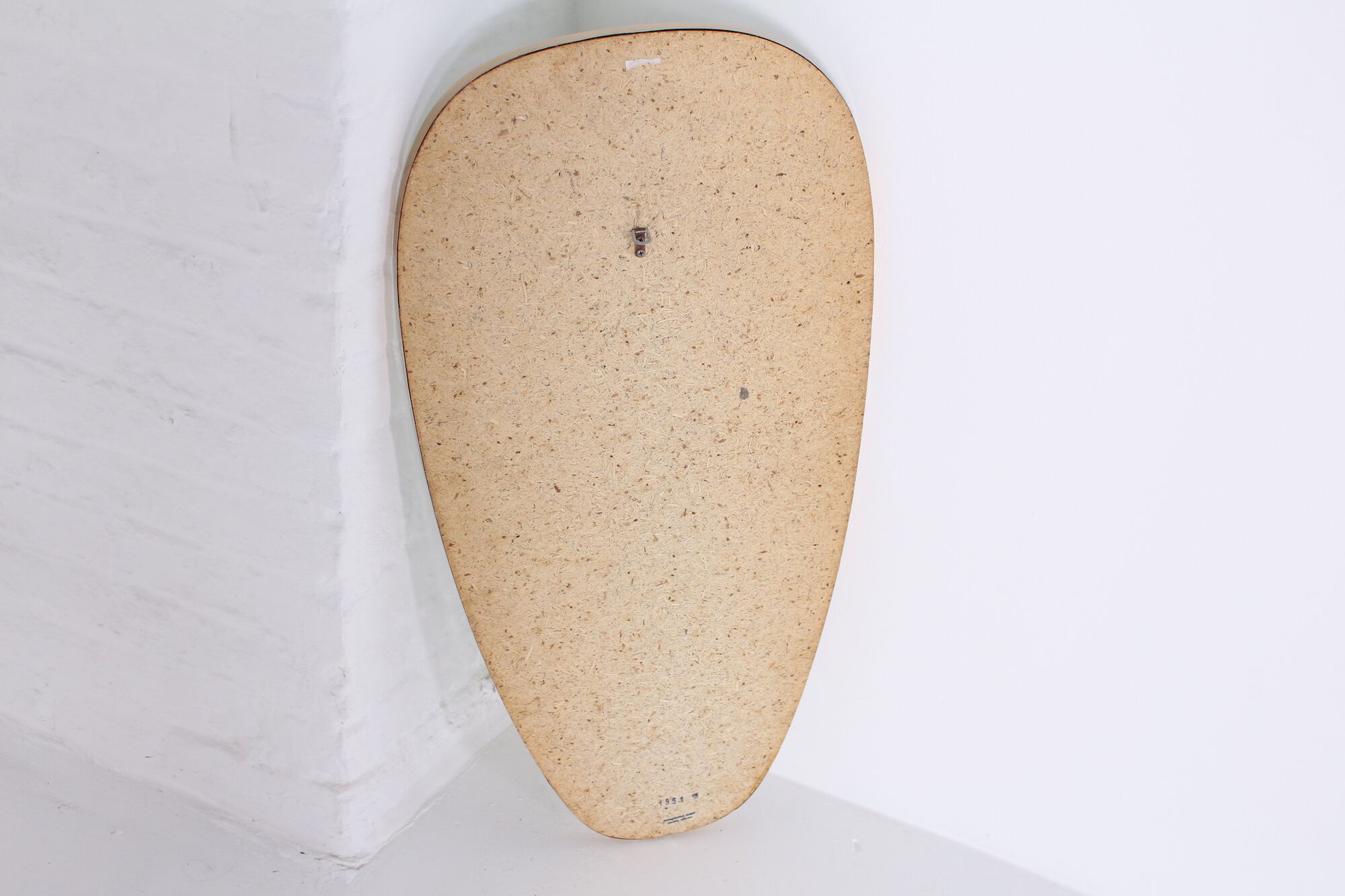 Mirror free form golden edge 1950s - 87x44cm