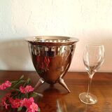 Silver metal wine cooler