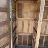 Renovated antique wooden wardrobe