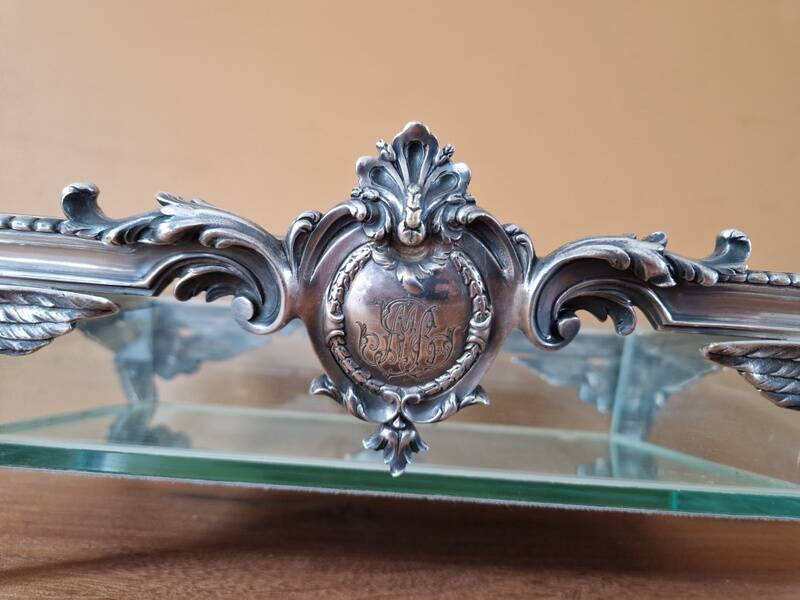 Christofle - Centrepiece or planter - In silvered bronze