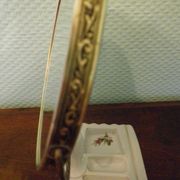 Psyche mirror to pose, porcelain and silver metal 60s