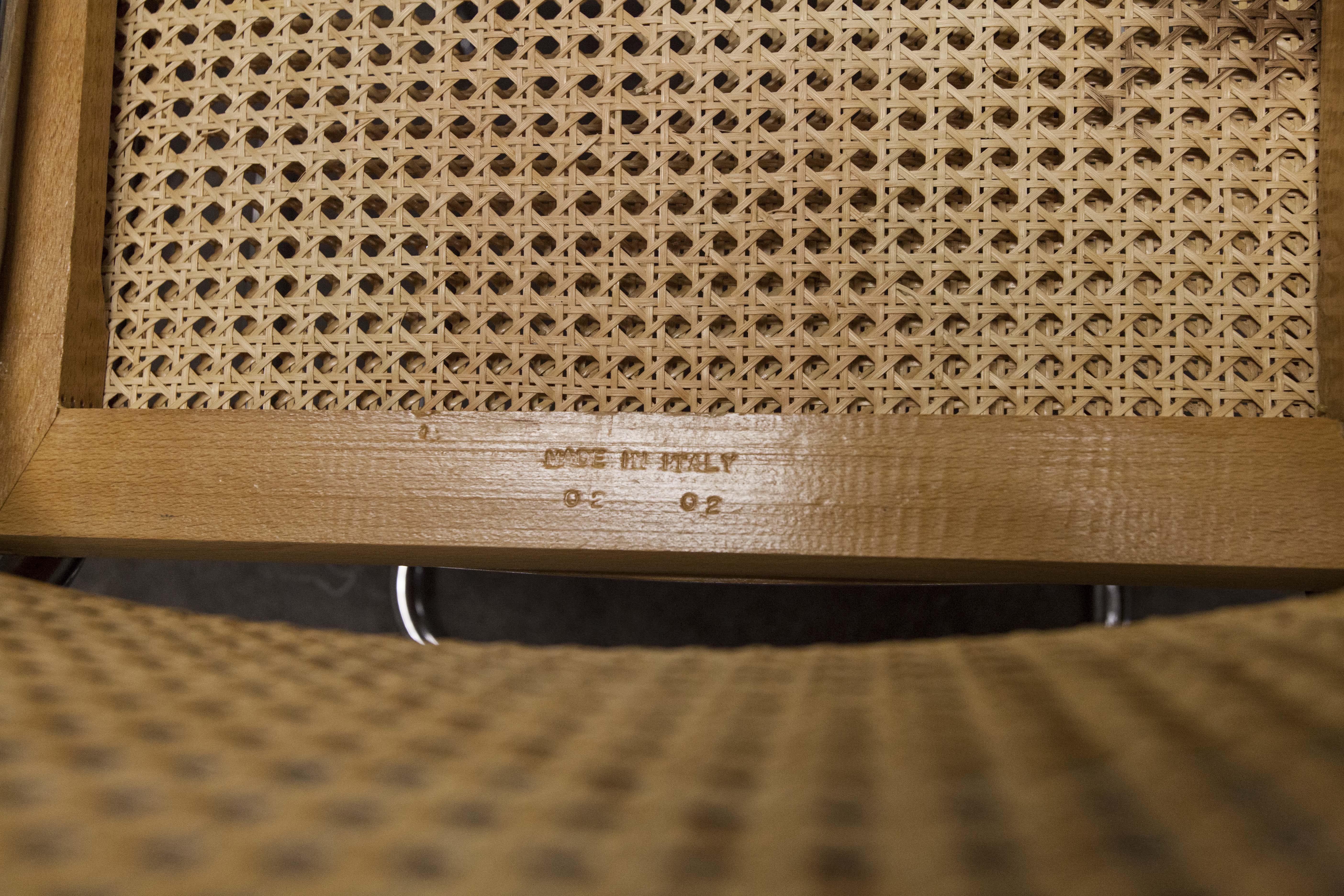 Lot of 4 chairs B32 by Marcel Breuer