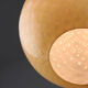 Mid-century Yellow & Brass Pendant Lamp