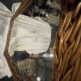 Vintage wicker mirror 1950