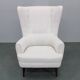 1960s Restored Wingback Chair, Czechoslovakia