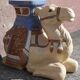 Camel side table in ceramic