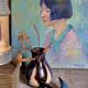 Oil painting on canvas "The little Chinese girl"