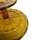 Cake bowl on stand from Ząbkowice Glassworks, 1970s