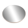 1970s Czechoslovakian Round Wall Mirror with Beige Frame