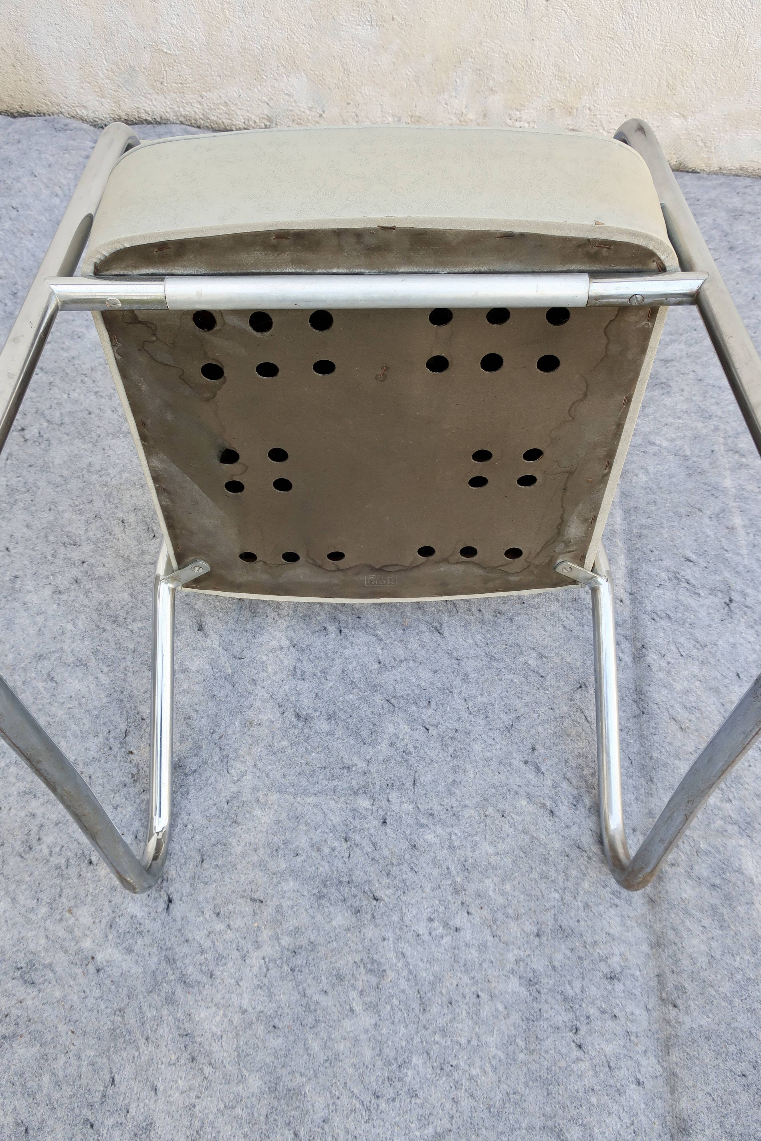 Bauhaus office armchair, vintage, "Ronéo" style, 1930s/1940s, TBE