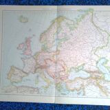 A geographical map from Atlas Richard Andrees year 1887 Europe Europa