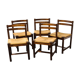 Set of 5 vintage dining chairs by Asko Finland