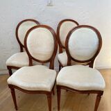 Series of 4 medallion chairs