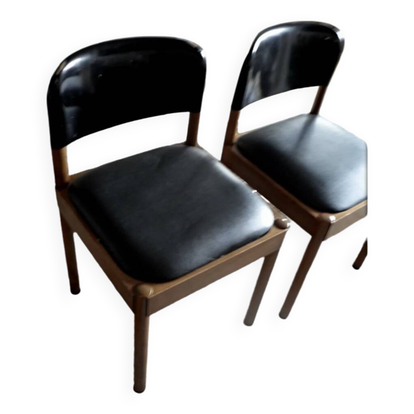 Paire de chaises Piarotto Italie vintage 1980 design vintage chairs furniture