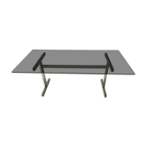 Smoked glass dining table
