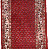 Vintage persian carpet seraband handmade 93cm x 162cm 1970s, 1c767