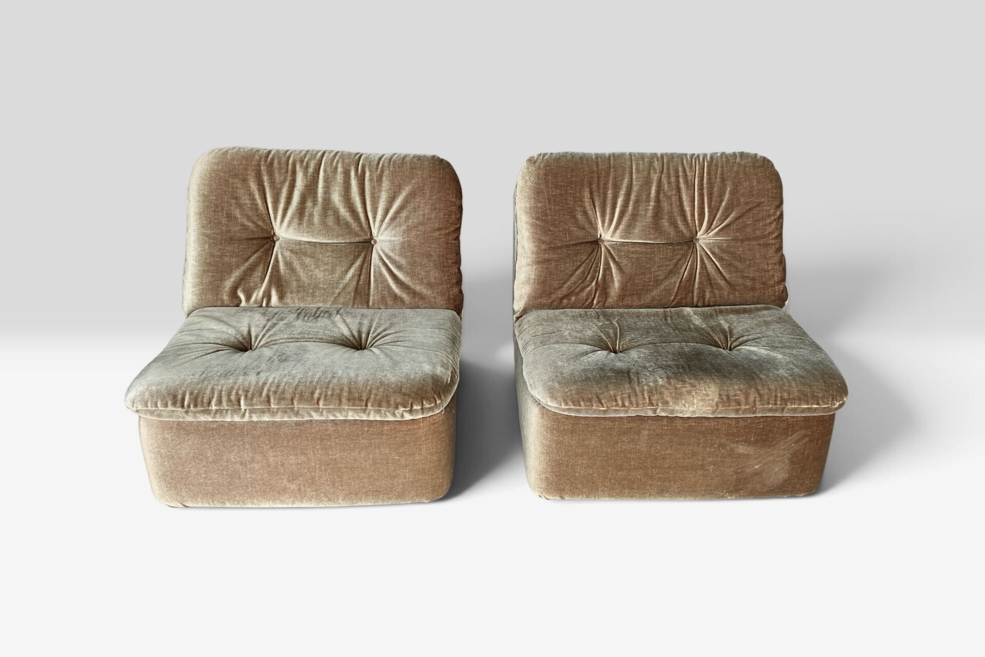 2 fauteuils vintage Cor "Ambo" verts de Jo Otterpohl
