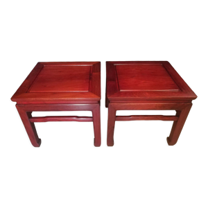 Paire de tables basses chinoises