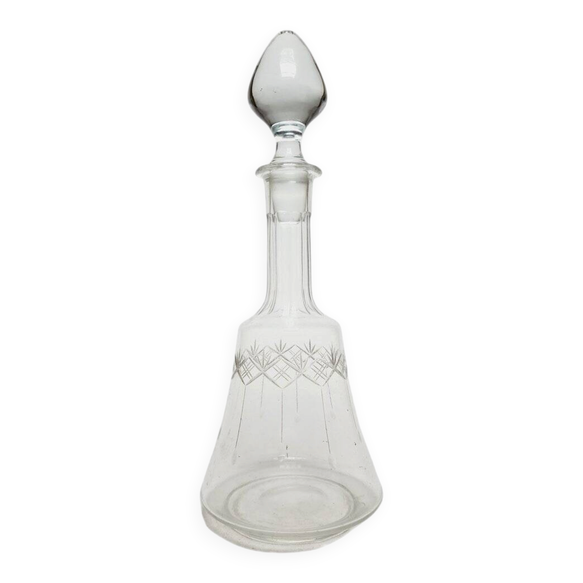 Art Deco crystal carafe, Germany, 1900s