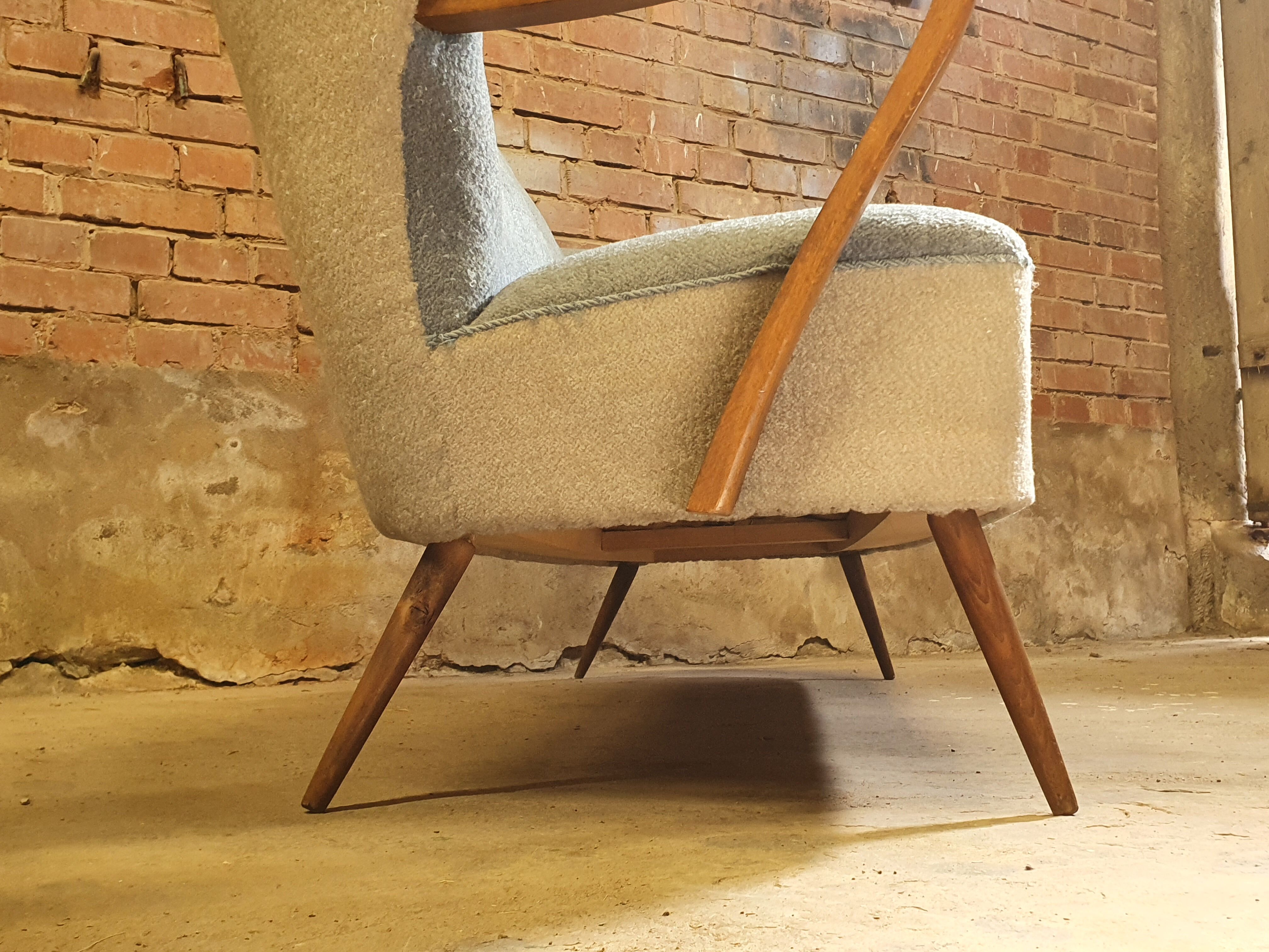 Cocktail set pair of armchair and its sofa 1960