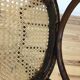 Set 2 chaises bistrots en bois courbé et cannage